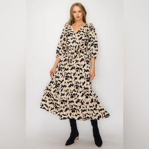 Melloday Tiered Maxi Dress NWT